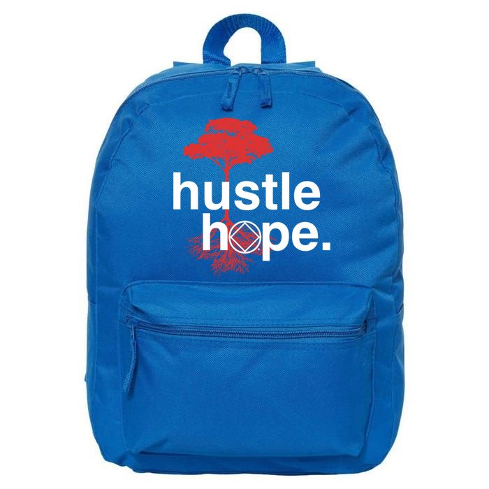 Hustle Hope Na Symbol Narcotics Anonymous Na Aa Gift Gift 16 in Basic Backpack