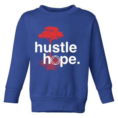 Hustle Hope Na Symbol Narcotics Anonymous Na Aa Gift Gift Toddler Sweatshirt