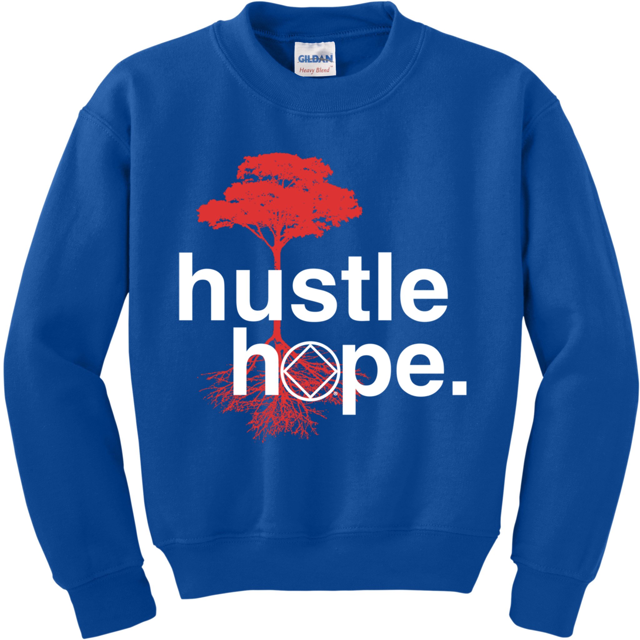 Hustle Hope Na Symbol Narcotics Anonymous Na Aa Gift Gift Kids Sweatshirt