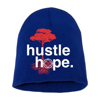 Hustle Hope Na Symbol Narcotics Anonymous Na Aa Gift Gift Short Acrylic Beanie