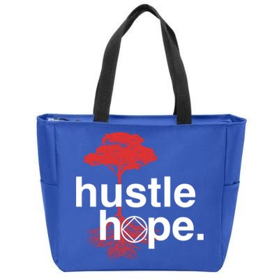 Hustle Hope Na Symbol Narcotics Anonymous Na Aa Gift Gift Zip Tote Bag