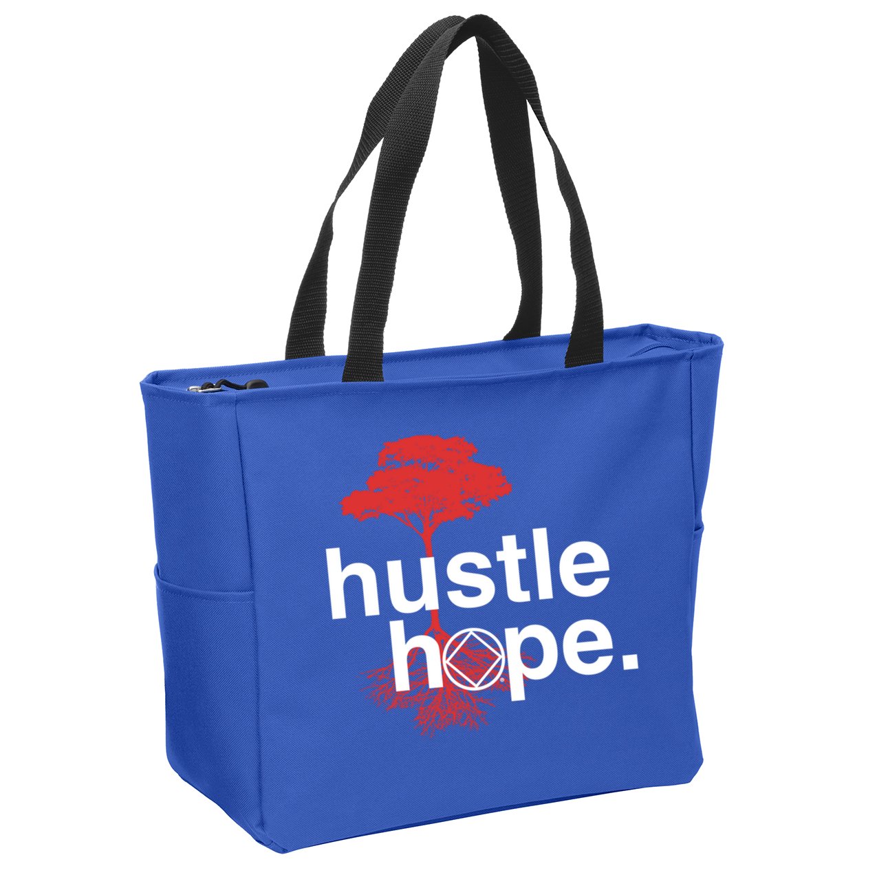 Hustle Hope Na Symbol Narcotics Anonymous Na Aa Gift Gift Zip Tote Bag