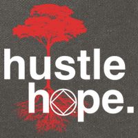 Hustle Hope Na Symbol Narcotics Anonymous Na Aa Gift Gift Cotton Canvas Backpack