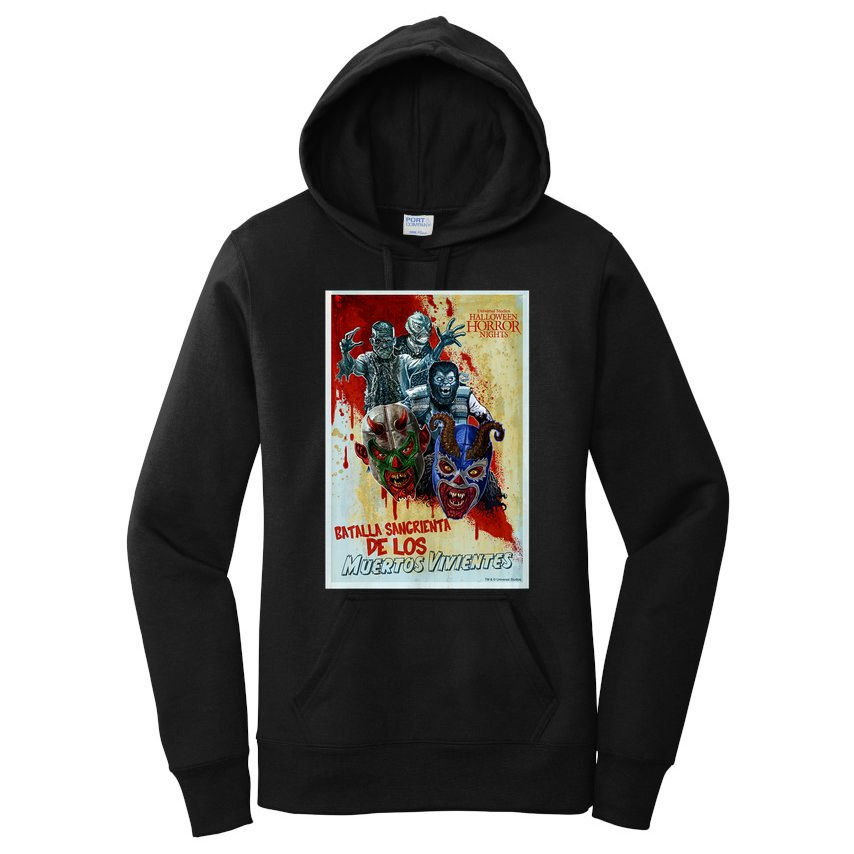 Halloween Horror Nights Luchadores Monstruosos Women's Pullover Hoodie
