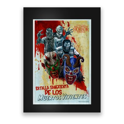 Halloween Horror Nights Luchadores Monstruosos Poster