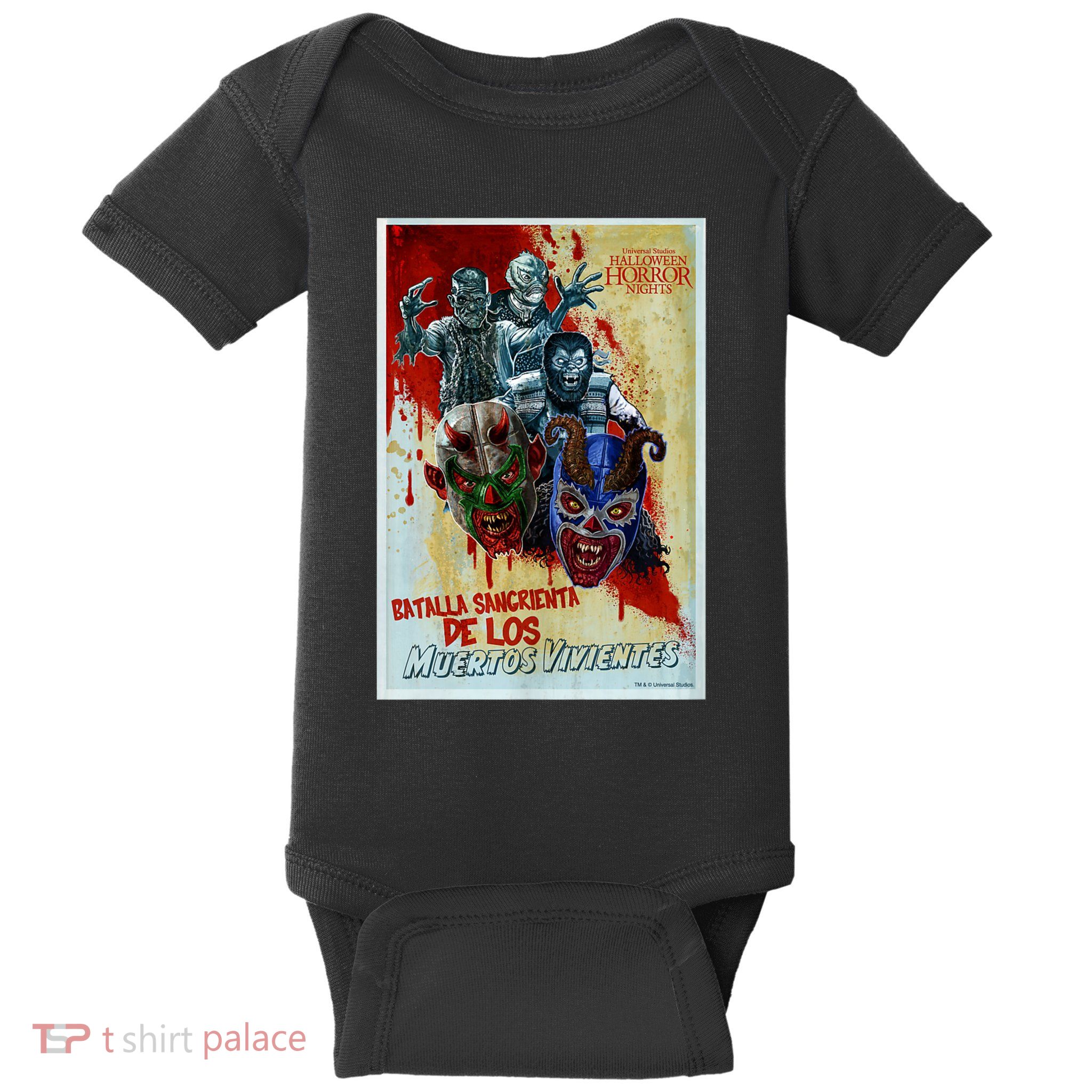 Halloween Horror Nights Luchadores Monstruosos Baby Bodysuit