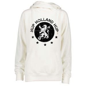 Hup Holland Netherlands Orange Soccer Womens Funnel Neck Pullover Hood