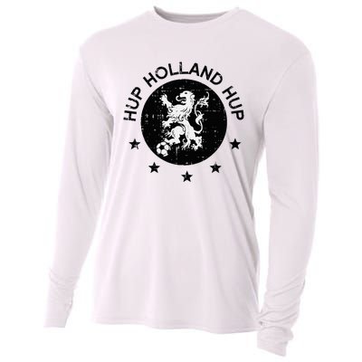 Hup Holland Netherlands Orange Soccer Cooling Performance Long Sleeve Crew