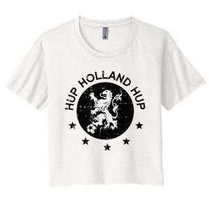 Hup Holland Netherlands Orange Soccer Women's Crop Top Tee