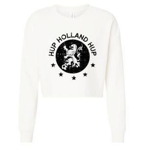 Hup Holland Netherlands Orange Soccer Cropped Pullover Crew