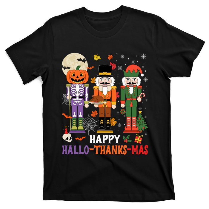 Happy Hallothanksmas Nutcracker Squad Christmas T-Shirt