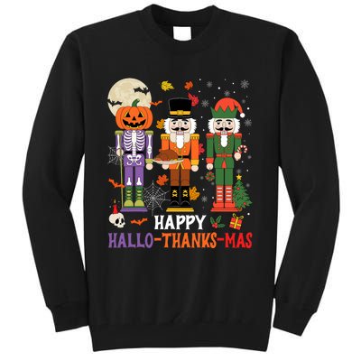 Happy Hallothanksmas Nutcracker Squad Christmas Tall Sweatshirt