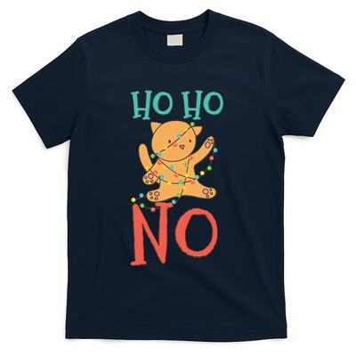 Ho Ho No Cat Tangled In Christmas T-Shirt