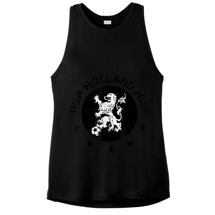 Hup Holland Netherlands Orange Soccer    Boys Ladies PosiCharge Tri-Blend Wicking Tank
