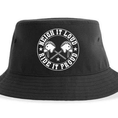 Hobby Horse Neigh It Loud Ride It Proud Hobby Horsing Sustainable Bucket Hat