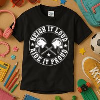 Hobby Horse Neigh It Loud Ride It Proud Hobby Horsing Kids T-Shirt