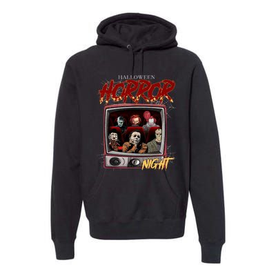 Halloween Horror Nights Movie Characters Halloween Scary Movies= Premium Hoodie