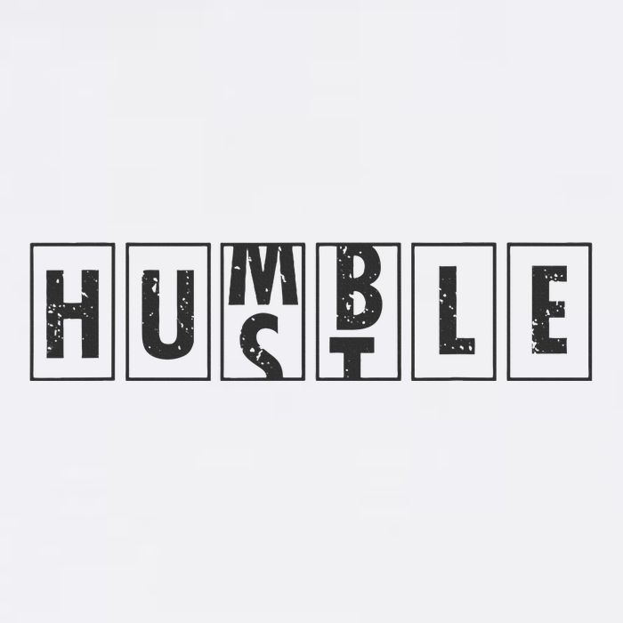 Humble Hustle Odometer Style Graphic Design Button
