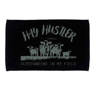 Hay Hustler Outstanding In My Field Microfiber Hand Towel