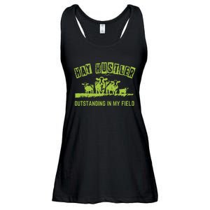 Hay Hustler Outstanding In My Field Ladies Essential Flowy Tank