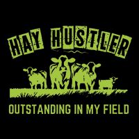 Hay Hustler Outstanding In My Field Flat Bill Trucker Hat
