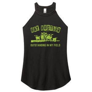 Hay Hustler Outstanding In My Field Women's Perfect Tri Rocker Tank