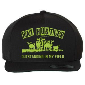 Hay Hustler Outstanding In My Field Wool Snapback Cap