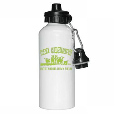 Hay Hustler Outstanding In My Field Aluminum Water Bottle