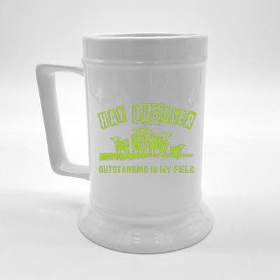 Hay Hustler Outstanding In My Field Beer Stein