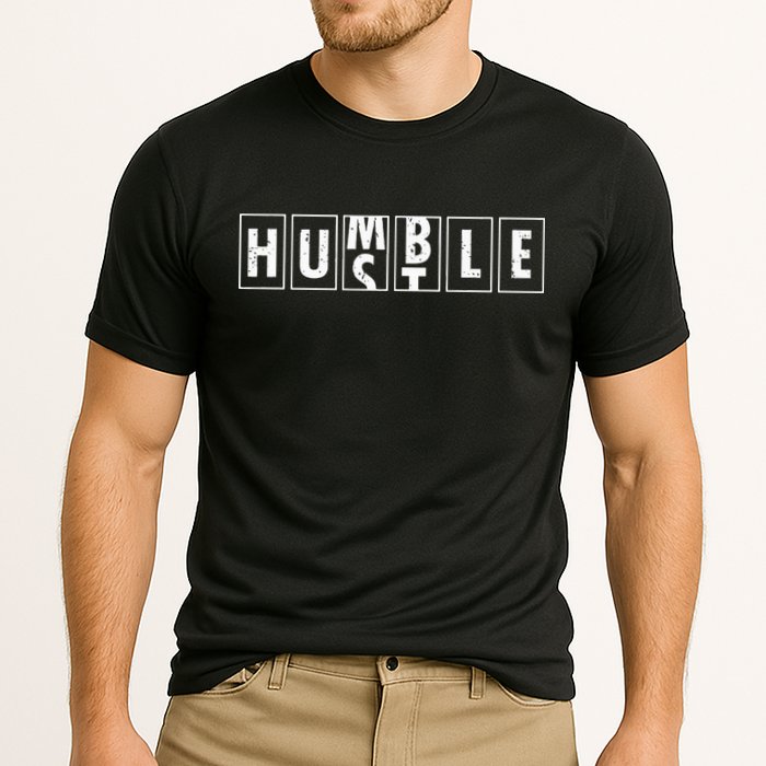 Humble Hustle Odometer Style Graphic Design Cooling Performance Crew T-Shirt