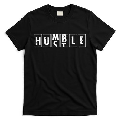 Humble Hustle Odometer Style Graphic Design T-Shirt