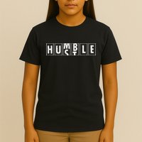 Humble Hustle Odometer Style Graphic Design T-Shirt