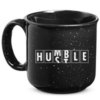 Humble Hustle Odometer Style Graphic Design 15oz Campfire Ceramic Mug