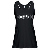 Humble Hustle Odometer Style Graphic Design Ladies Essential Flowy Tank
