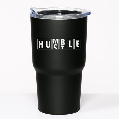 Humble Hustle Odometer Style Graphic Design Tumbler