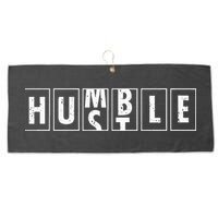 Humble Hustle Odometer Style Graphic Design Large Microfiber Waffle Golf Towel