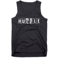 Humble Hustle Odometer Style Graphic Design Tank Top