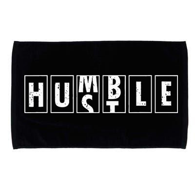 Humble Hustle Odometer Style Graphic Design Microfiber Hand Towel