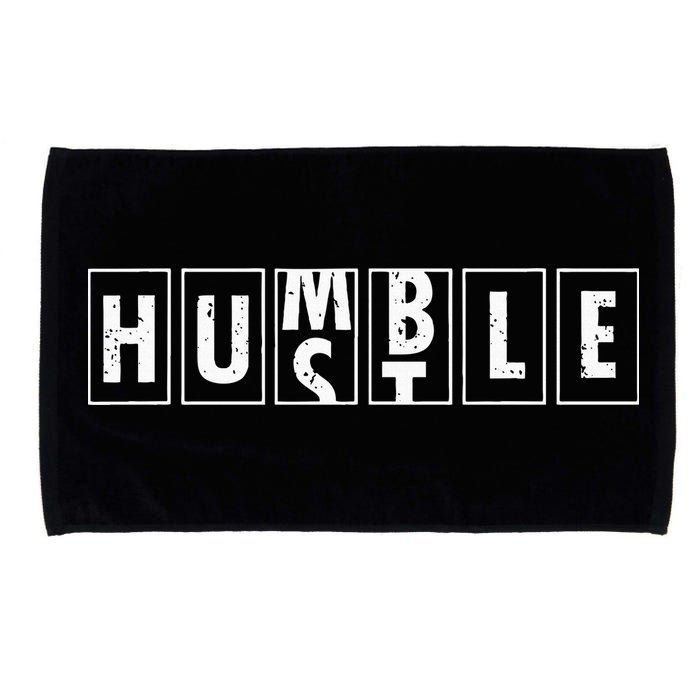 Humble Hustle Odometer Style Graphic Design Microfiber Hand Towel