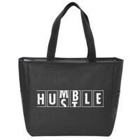 Humble Hustle Odometer Style Graphic Design Zip Tote Bag