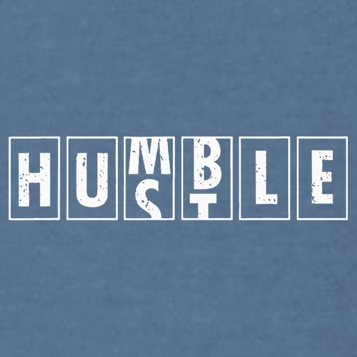 Humble Hustle Odometer Style Graphic Design Garment-Dyed Sweatshirt