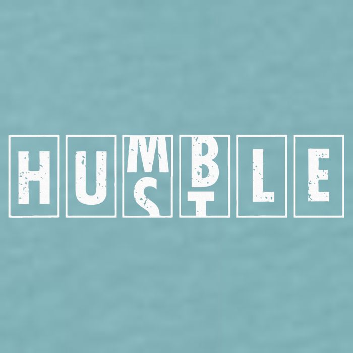 Humble Hustle Odometer Style Graphic Design Sueded Cloud Jersey T-Shirt
