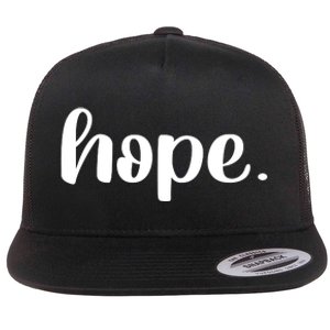 Hope Flat Bill Trucker Hat