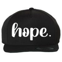 Hope Wool Snapback Cap