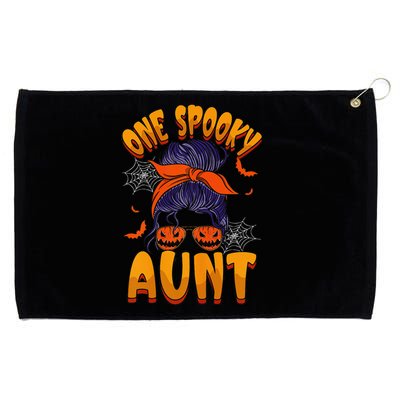 Happy Halloween One Spooky Aunt Grommeted Golf Towel