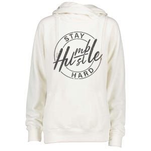 Humble Hustle Odometer Style Womens Funnel Neck Pullover Hood