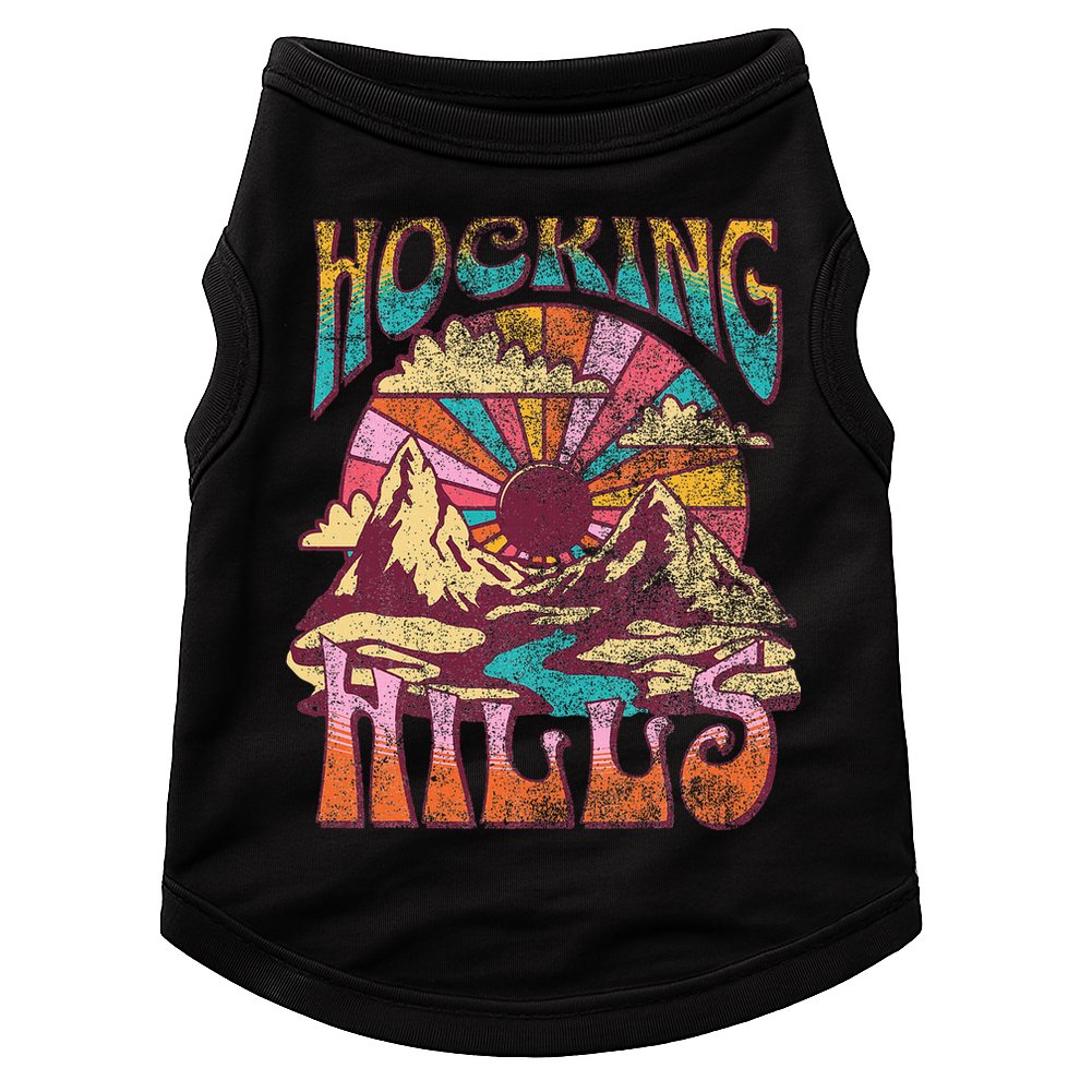 Hocking Hills Ohio Nature Hiking Mountains Outdoors Vintage Doggie Tank
