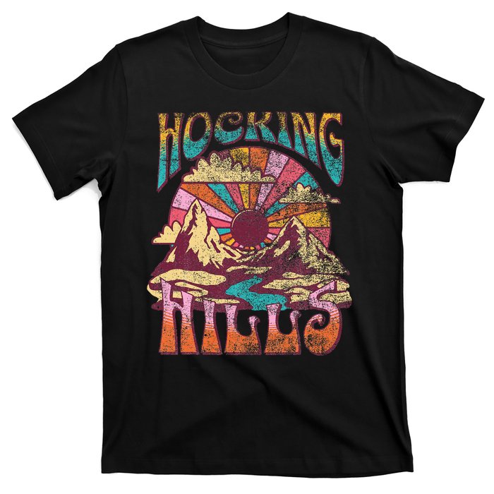 Hocking Hills Ohio Nature Hiking Mountains Outdoors Vintage T-Shirt