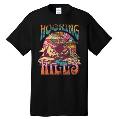 Hocking Hills Ohio Nature Hiking Mountains Outdoors Vintage Tall T-Shirt