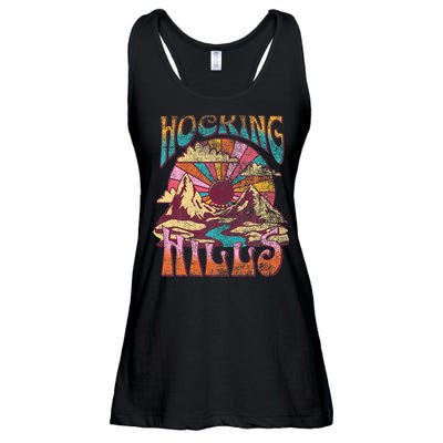 Hocking Hills Ohio Nature Hiking Mountains Outdoors Vintage Ladies Essential Flowy Tank